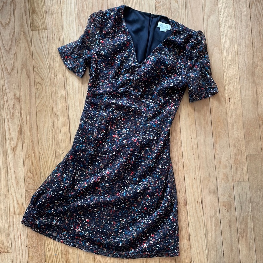 Molly Braken puffy sleeve floral dress